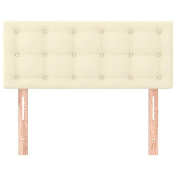 Tăblie de pat, crem, 90x5x78/88 cm, piele ecologică