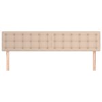 Tăblii de pat 2 buc. cappuccino 80x5x78/88 cm piele ecologică
