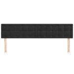 Tăblii de pat, 2 buc, negru, 100x5x78/88 cm, catifea