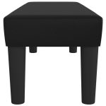 Bancă, negru, 100x30x30 cm, piele ecologică
