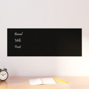 Tablă magnetică de perete neagră 80x30 cm