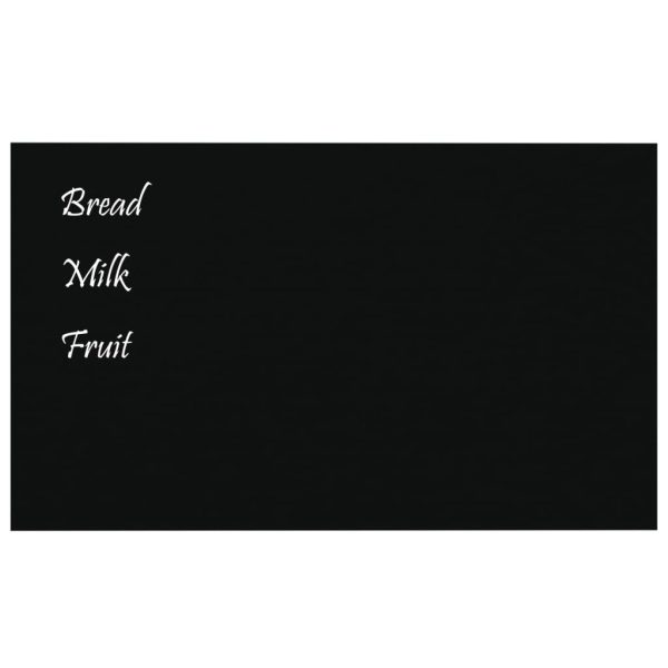 Placă magnetică de perete, negru, 100×60 cm sticlă securizată