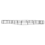 Țarc câini 20 panouri negru 100×50 cm oțel vopsit electrostatic