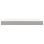 Saltea de pat cu arcuri, gri deschis, 90x190x20 cm, textil