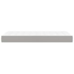 Saltea de pat cu arcuri, gri deschis, 90x200x20 cm, textil