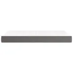 Saltea de pat cu arcuri, gri, 120x200x20 cm, piele ecologică