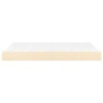 Saltea de pat cu arcuri, crem, 140x190x20 cm, textil