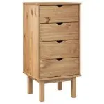 Dulap cu sertar „OTTA”, 45x39x90cm, lemn masiv de pin