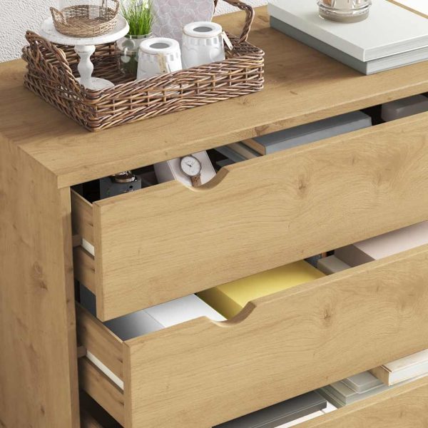 Dulap cu sertar „OTTA”, 76,5×39,5×90 cm, lemn masiv de pin