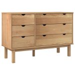 Dulap cu sertar „OTTA”, 111x43x73,5 cm, lemn masiv de pin