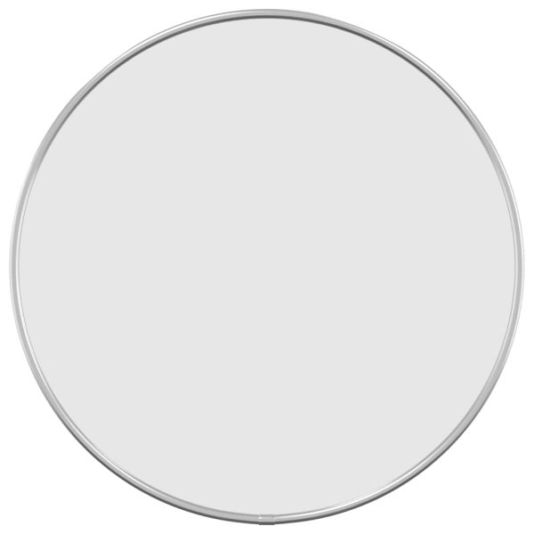 Oglindă de perete rotundă, argintiu, Ø 40 cm