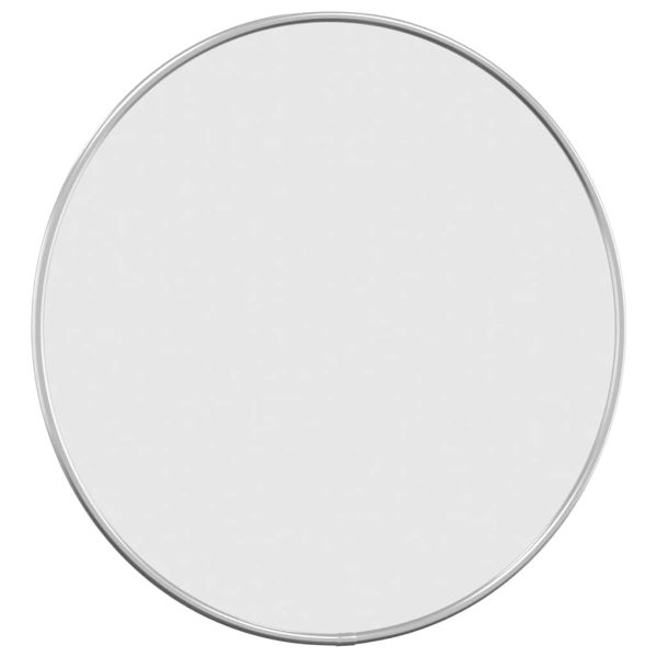 Oglindă de perete rotundă, argintiu, Ø 40 cm