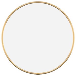 Oglindă de perete rotundă, auriu, Ø 30 cm