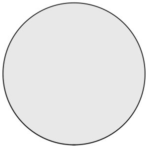 Oglindă de perete rotundă, negru, Ø 60 cm