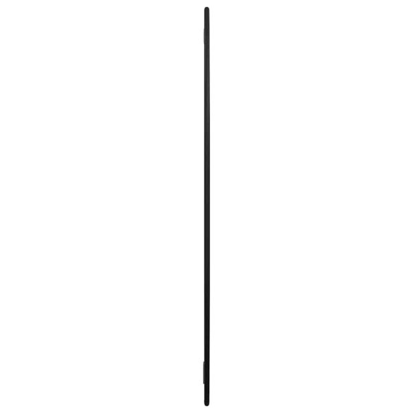 Oglindă de perete rotundă, negru, Ø 60 cm