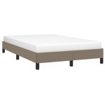 Cadru de pat fără saltea, gri taupe, 120×200 cm, textil