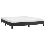 Cadru de pat, negru, 180×200 cm, piele ecologică