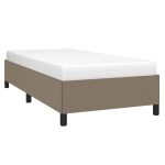 Cadru de pat fără saltea Taupe 80×200 cm țesătură