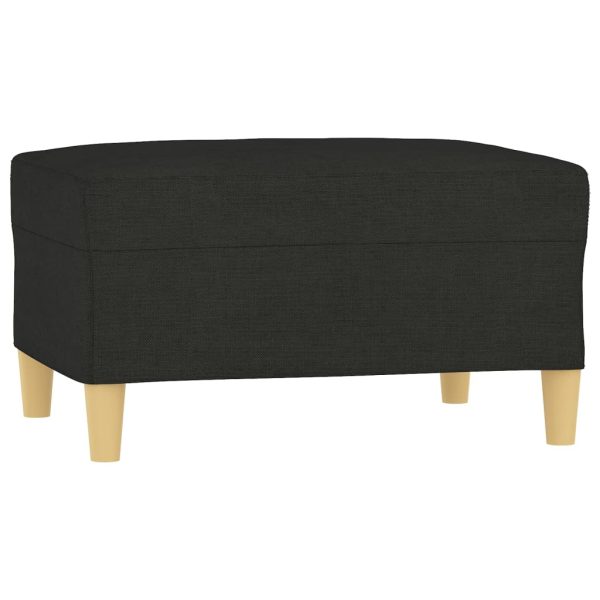 Taburet, negru, 70x55x41 cm, material textil