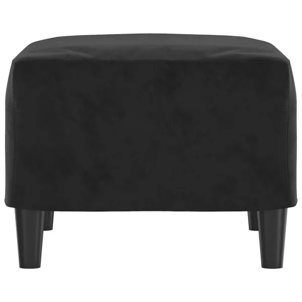 Taburet, negru, 60x50x41 cm, catifea
