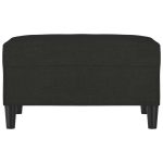 Taburet, negru, 70x55x41 cm, material textil