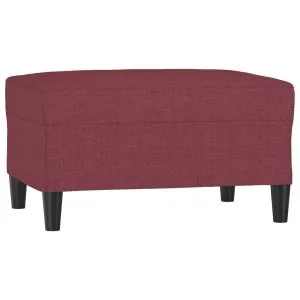 Taburet, roșu vin, 70x55x41 cm, material textil