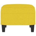Taburet, galben deschis, 60x50x41 cm, material textil