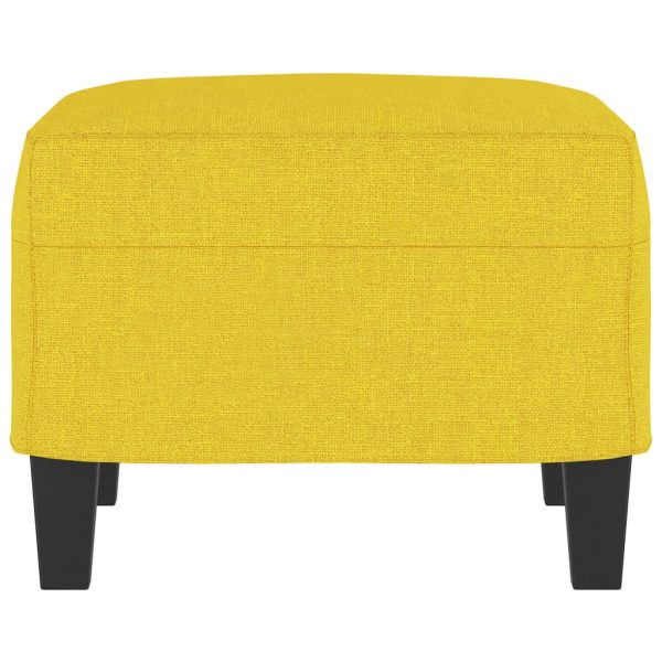 Taburet, galben deschis, 60x50x41 cm, material textil