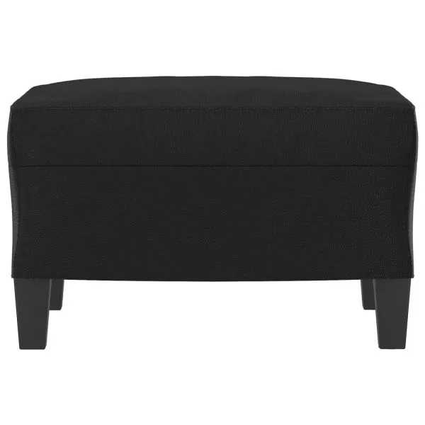 Taburet, negru, 60x50x41 cm, piele ecologică