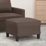 Taburet, maro, 60x50x41 cm, piele ecologică