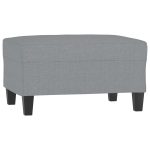 Taburet, gri deschis, 70x55x41 cm, material textil