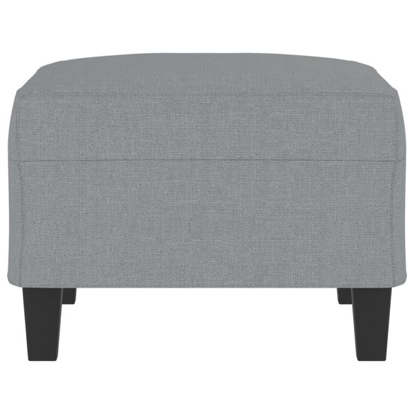 Taburet, gri deschis, 70x55x41 cm, material textil