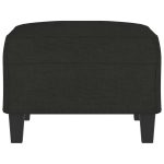 Taburet, negru, 70x55x41 cm, material textil