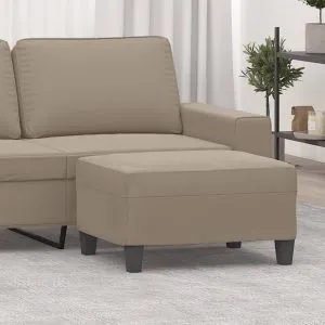Taburet, gri taupe, 70x55x41 cm, microfibră