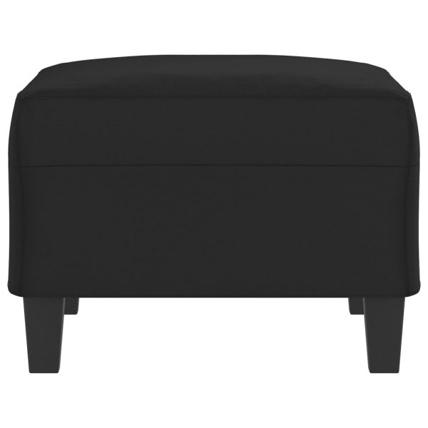 Taburet, negru, 70x55x41 cm, microfibră