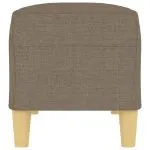 Bancă, gri taupe, 100x35x41 cm, textil