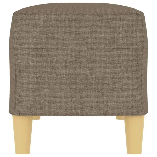 Bancă, gri taupe, 100x35x41 cm, textil