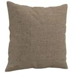 Perne decorative, 2 buc., gri taupe, 40×40 cm, material textil