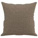 Perne decorative, 2 buc., gri taupe, 40×40 cm, material textil