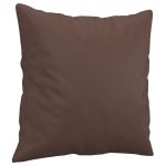 Perne decorative, 2 buc., maro, 40×40 cm, piele ecologică