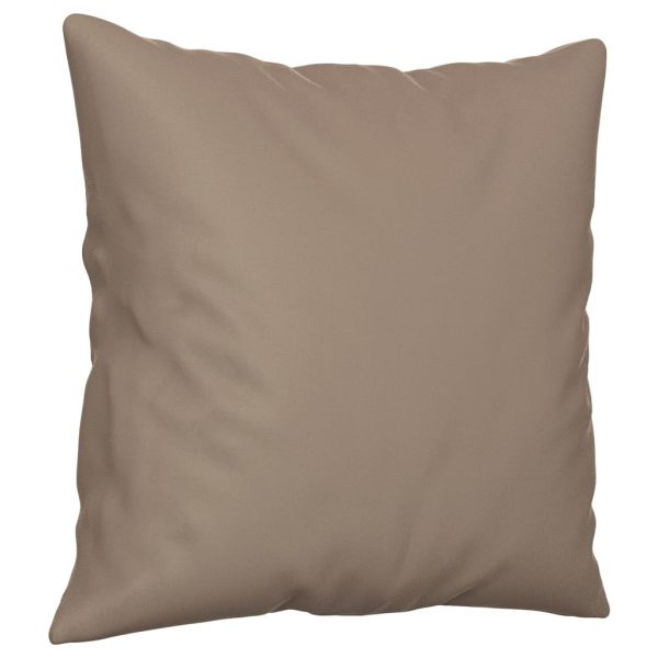 Perne decorative, 2 buc., gri taupe, 40×40 cm, microfibră