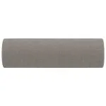 Perne decorative, 2 buc., gri taupe, Ø15×50 cm, textil