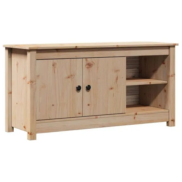 Comodă TV, 103×36,5×52 cm, lemn masiv de pin