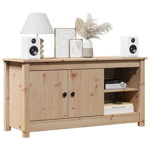 Comodă TV, 103×36,5×52 cm, lemn masiv de pin
