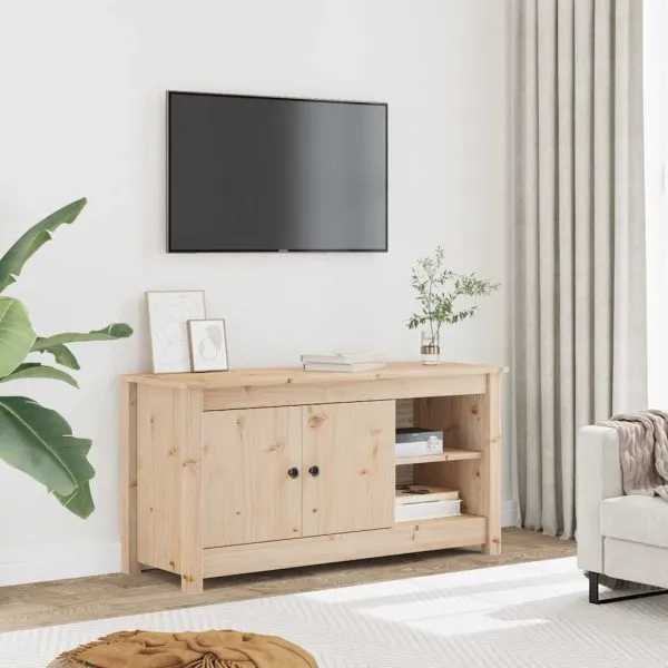 Comodă TV, 103×36,5×52 cm, lemn masiv de pin