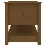 Măsuță de cafea, maro miere, 102x49x55 cm, lemn masiv de pin