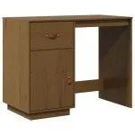 Birou, maro miere, 95x50x75 cm, lemn masiv de pin