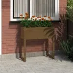 Jardinieră, maro miere, 78x40x81 cm, lemn masiv de pin