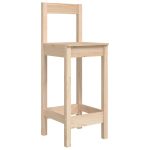 Scaune de bar, 2 buc., 40×41,5×112 cm, lemn masiv de pin