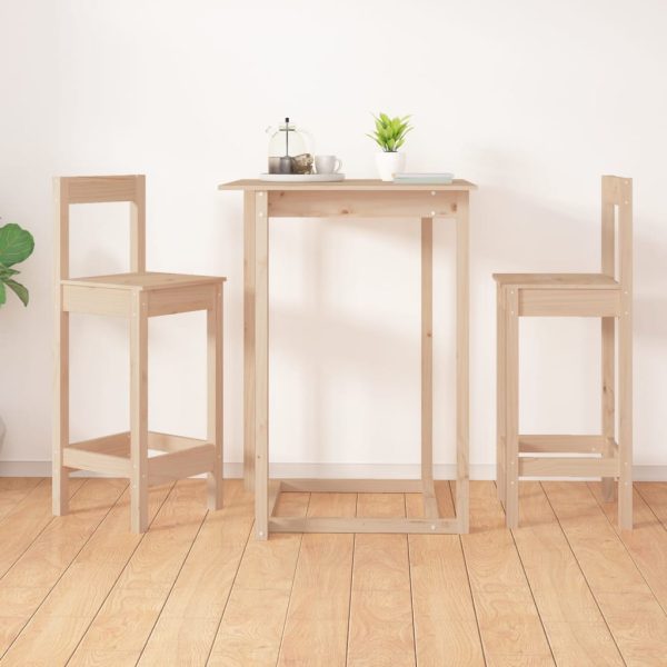Scaune de bar, 2 buc., 40×41,5×112 cm, lemn masiv de pin